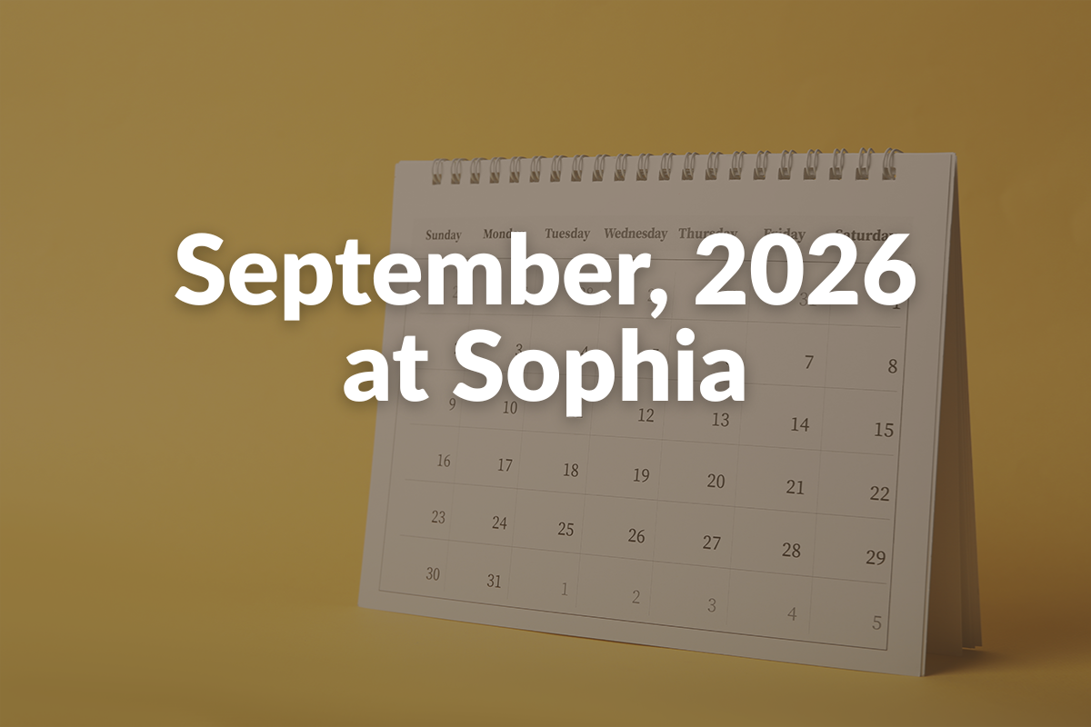 September 2026 at Sophia